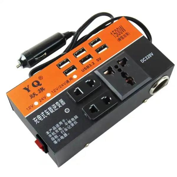 Car Inverter 1500W Pure Sine Wave Inverter 12V Dc To 120V Ac For Car Power Inverter Dc 12V To 110/220V Ac Caconverter