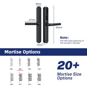 Wifi Waterproof Elegant Electronic Slim Digital Smart Door Lock