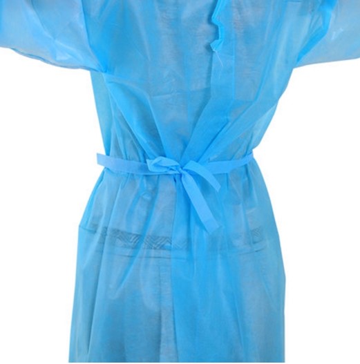 Surgical Disposable Isolation Gowns PP PE Impervious Cloth One Piece Styple