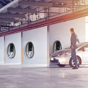 Wall-mounted Installation Method 7kw Level 2 Electric Car Charger for Tesla Quad