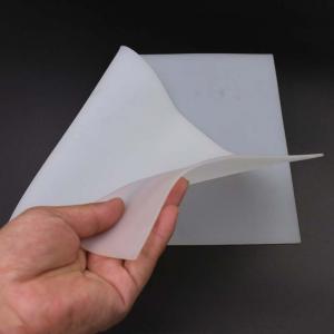 China Milky White Silicone Rubber Sheet Heat Insulation Thickness 0.1mm 0.2mm 1mm on sale