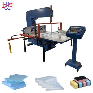 Automatic Green Scouring Pad Sponge Vertical Blade Saw Machine for Volume