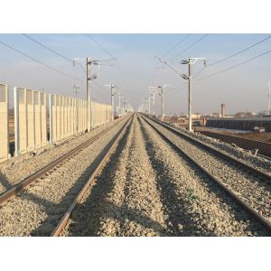 Fireproofing Highway Sound Barrier , Cold Rolled Freeway Noise Barriers