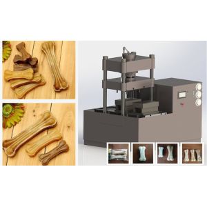 MK -60T Double Working Station Dog Bone Making Machine For Rawhide Dog Bone