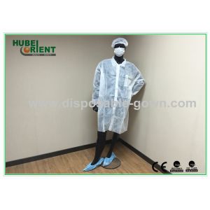 Tyvek SMS MP PP Single Use Lab Coat With Velcro