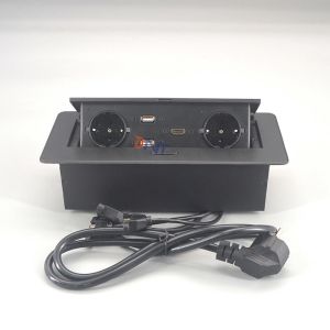 China Hidden Znic Alloy USB Data Tabletop Pop Up Socket on sale