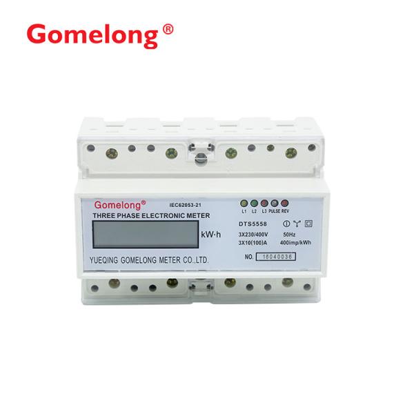 Quality Fast Delivery DTS5558 3 Phase Din Rail Modbus rtu Three Phase Induction Power Energy Meter for sale