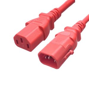 Customized IEC Power Extension Cable IEC320 C14 To C13 Lock Connector 1.2m 1.5m