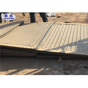 High Duration Military Barrier Gabion Stone Fence With Geotextile