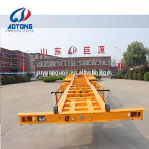 Shipping 20ft 40ft 45ft Container Chassis Semi Trailer Extendable Skeleton Truck