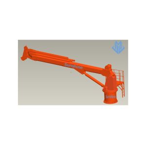 4t30m Electric Hydraulic Telescopic Boom Marine Crane For Offshore Service