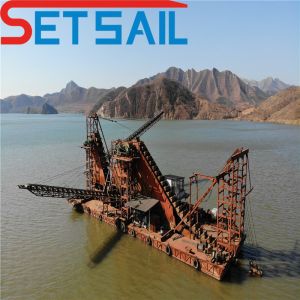 Chain Bucket Sand Dredger for River Sand and Gold Dredging Depth 8m-28m High