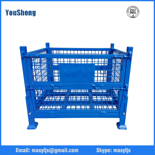 Quality Industrial stackable warehouse storage containers/wire mesh containers for sale