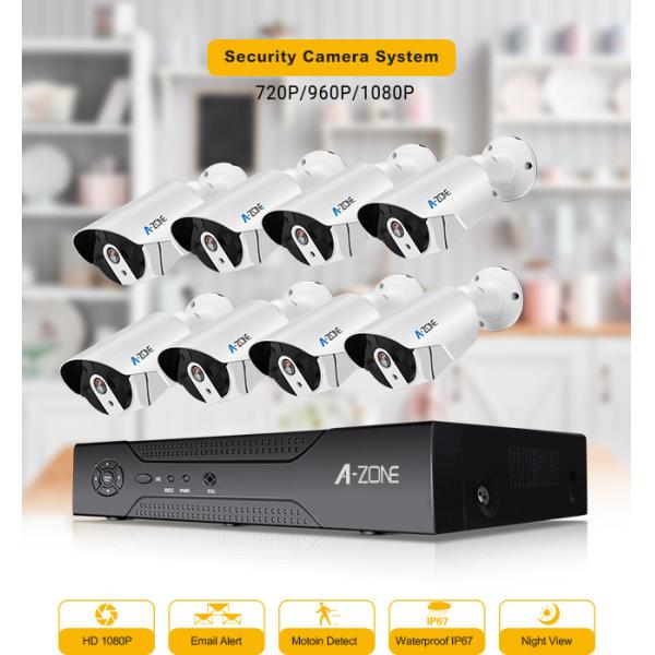 Surveillance 8CH Poe CCTV Camera Kit 2mp Small Ip Camera Poe CE FC ROHS