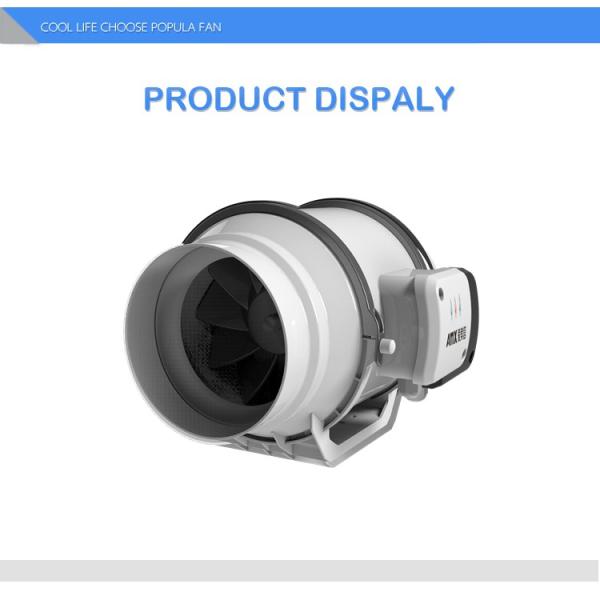 100mm - 315mm Mixed Flow Industrial Inline Duct Fans 100% Copper Wire Motor