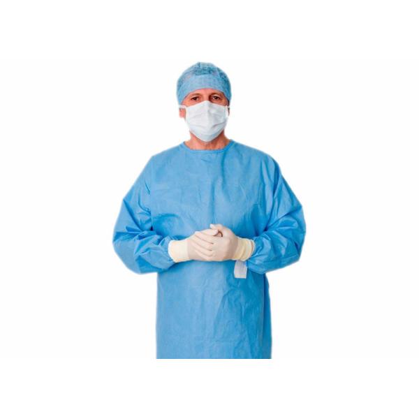 Quality Protective Sterilized Isolation Gowns Disposable With Knitted Wrist for sale