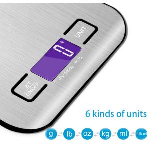 Mini Electronic Weighing Balance for Home Kitchen 5kg Capacity Battery Operated