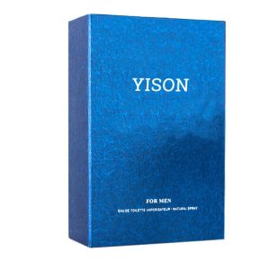 Custom Luxury Blue Cologne Perfume Bottle Gift Boxes With Insert