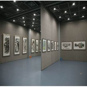 Aluminum Frame 65mm Movable Operable Partition Wall For Exhibition Hall