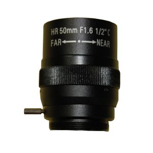 1.5MP 50mm lens Manual Iris Fixed focal length Lens 1/2" F1.6 C Mount HD Lens