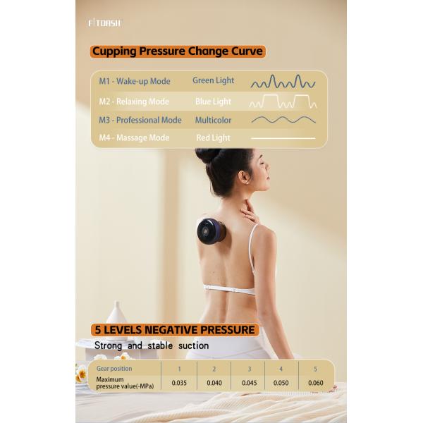 Type-C Electric Stimulator for Cupping Fitdash Pulsating Vibrating Cupping Machine