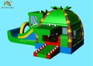 Wholesale Indoor Inflatable Park Obstacle Course Jumping Castle Green Crocodile ， Coconut  Forest - Themed Blend from china suppliers