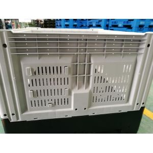 Best selling 1200*1000*810mm foldable plastic pallet box food grade container