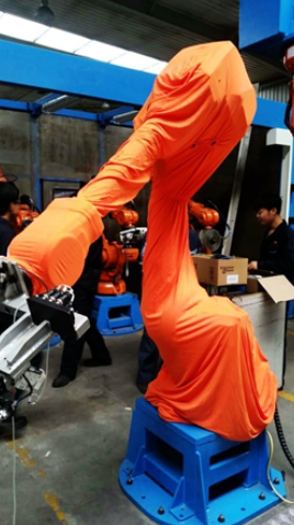 Quality Robot Protective Suits With Zippers KUKA Robots Prevent Static Electricity for sale
