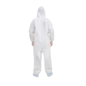 Clinic Uniform Disposable Protective Coverall Zipper front