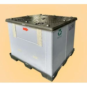 565x455x290mm Plastic Pallet Box PP Honeycomb Sheet Reusable Pallet Containers