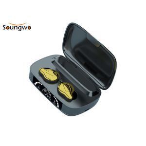 FCC IPX7 Wireless Bluetooth Earbuds HiFi Stereo Sound 3.7V 2000mAh