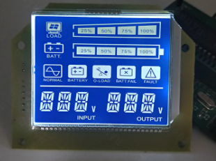 TN LCD Screen 7 Segment Display With Dark Background White Backlight SMT_HT1621