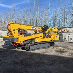 12 Ton Lifting Capacity Spider Crawler Crane with Telescopic Boom and Electric