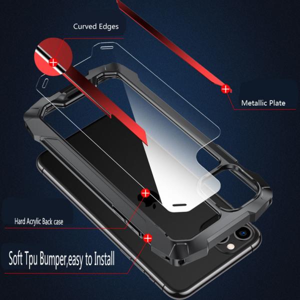 Durable Ultra Slim Hybrid Cell Phone Cases Four Corner Protective For Iphone 12 Pro Max