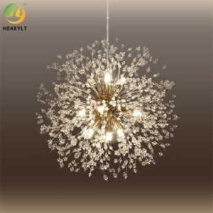 Dimmable Metal Sputnik Sphere Pendant Light Modern Simple