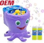 Nuby Bath Octopus Bubble Machine Made Automatic Bubble Maker With 2 Solutions