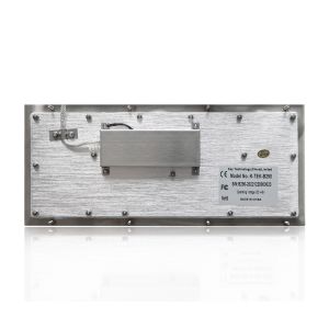 Dustproof Top Panel Mounting Stainless Steel Keyboard With USB Or PS2 Interface