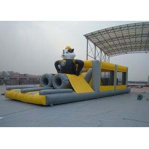 Wholesale Yellow Outdoor Inflatable Amusement Park With Panda Model Customized from china suppliers