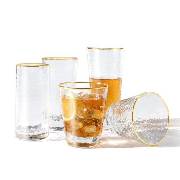 Practical 335ml Glassware Drinking Glasses , Explosionproof Crystal Water