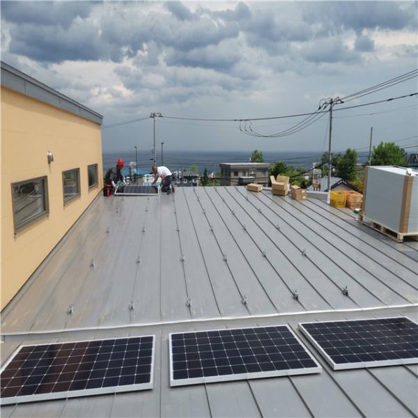 Customized Aluminum Metal Rooftop Solar Home On Grid Solar Racking Systems Solar Panel Roof Mounting Brackets