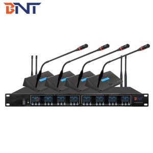 8 Channels Wireless Conference System Microphone Frequency Band UHF 640MHz -