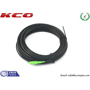 Outdoor Exterior SC / APC Fiber Optic Patch Cord With Black 3.5mm Diameter PE