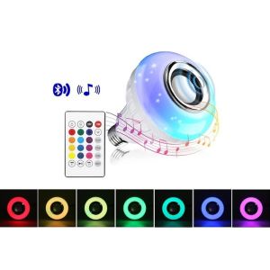 Wireless Colorful LED Speaker Bulb , Voice Control Bluetooth Speaker Lamp