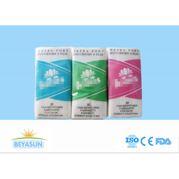 Edge Embossing Water Absorbing Pocket Size Facial Tissue 40GSM