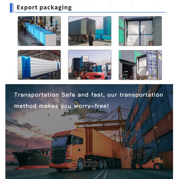 Fireproof Cold Room Panel 100mm Thermal PU Heat Insulation Sandwich Panel