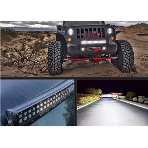32 Inch Curved LED Light Bar , Led Off Road Driving Lights Input DC 9V-36V