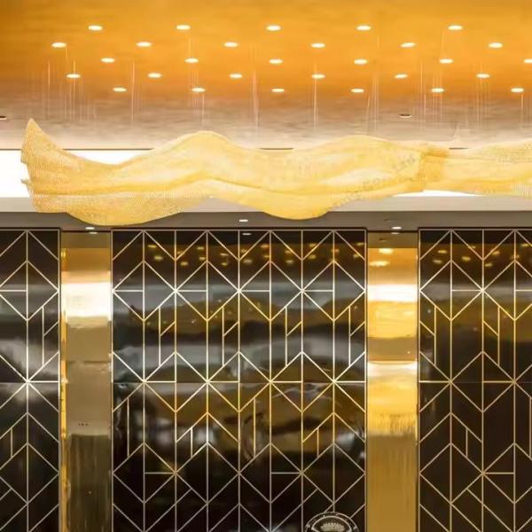 Customized Large-scale Project Modern Luxury Hotel Banquet Hall Lighting