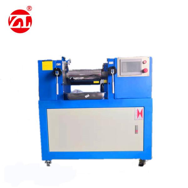 Quality PLC Controlled Rubber / Plastic Two Roll Mill , Lab Mixing Mill for sale