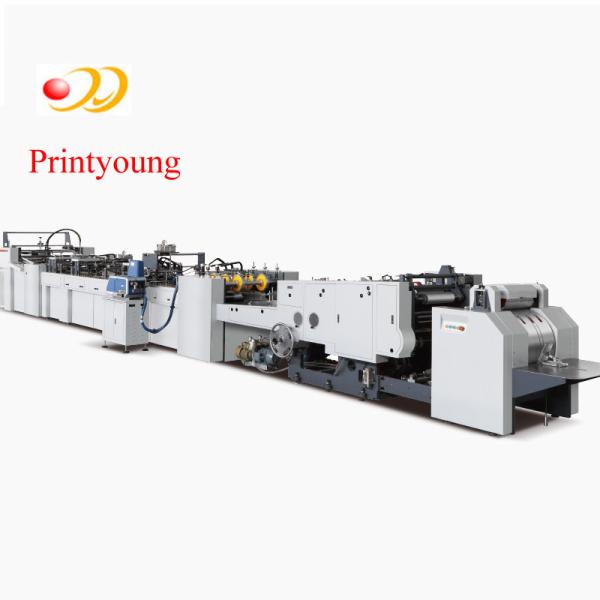 Quality Automatic Sheet Feeding Paper Bag Making Machine With Handle Application for sale