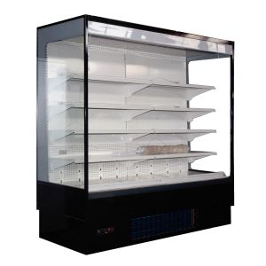 China Fruit Vegetable Open Display Refrigerator With Adjustable Shelves on sale